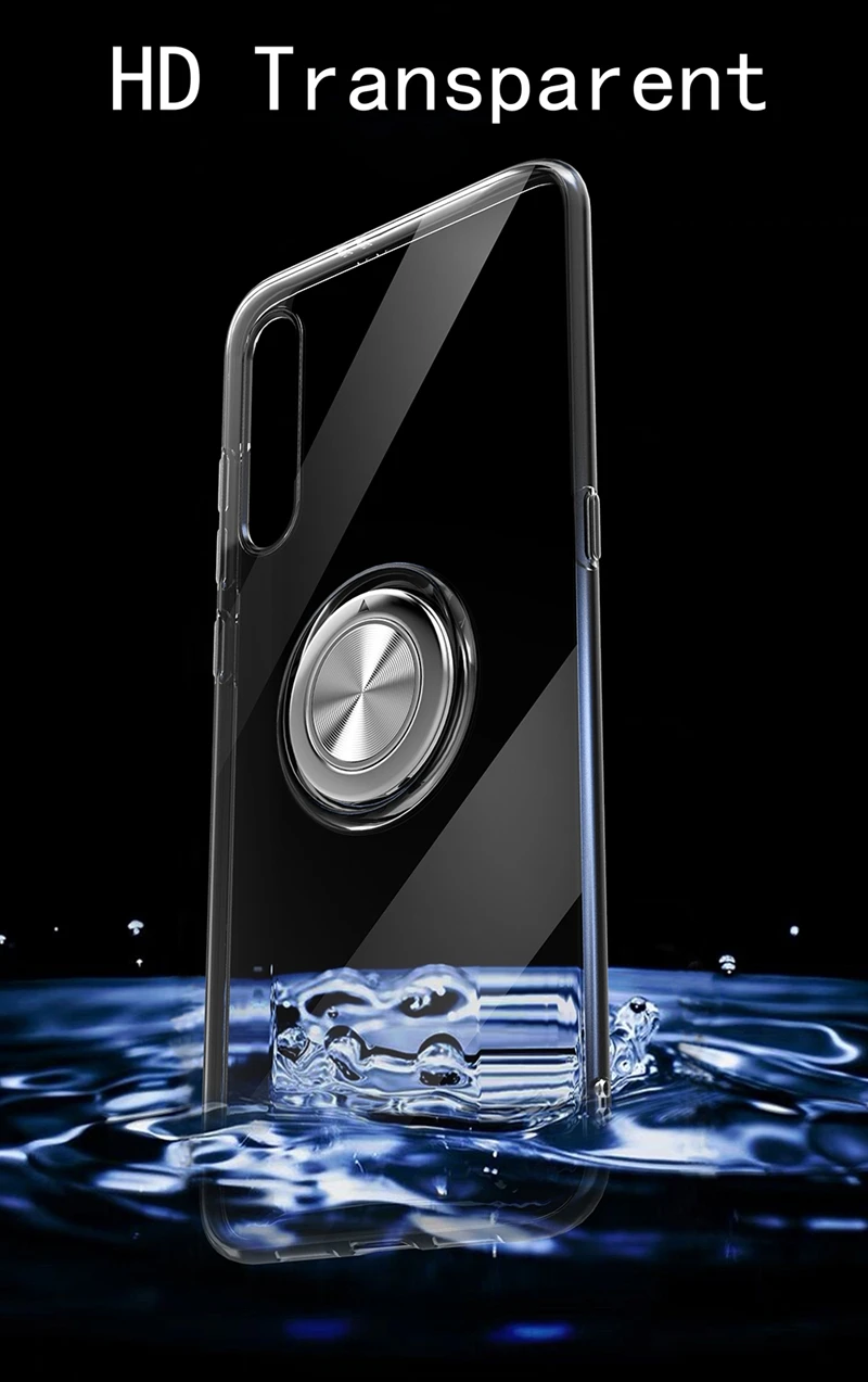 360 металлический магнитный чехол на палец для Xiaomi 8 9 mi8lite mi9lite mi8discovery прозрачный мягкий кремний чехол для Xiaomi Redmi Note 7