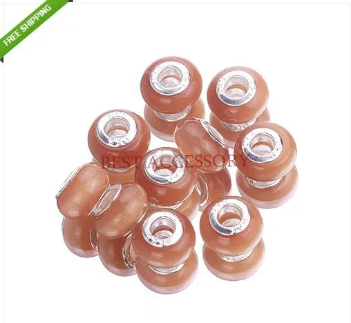 Опал кошачий глаз большое отверстие камень очаровательные бусины! 50 шт. бусины