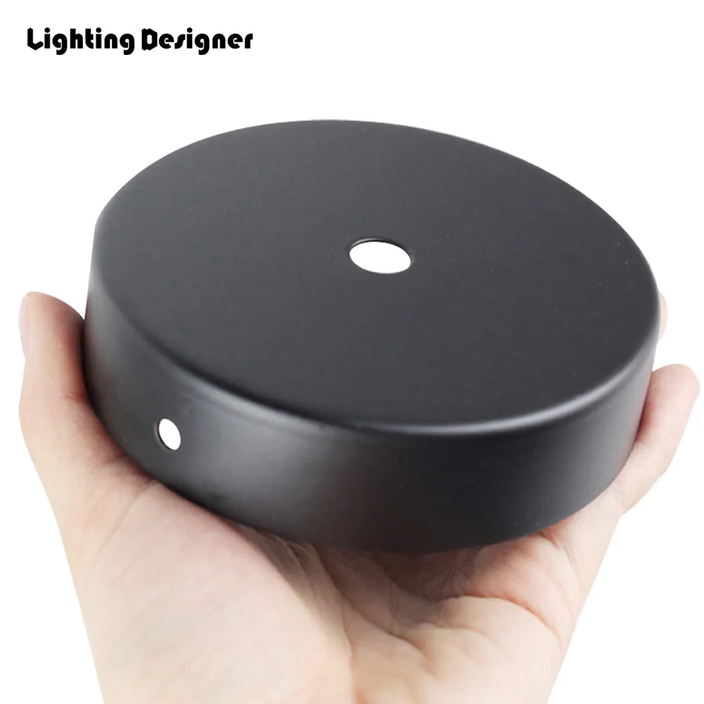 Дизайн освещения черный латунный цоколь 100 мм диаметр винтажный потолочный