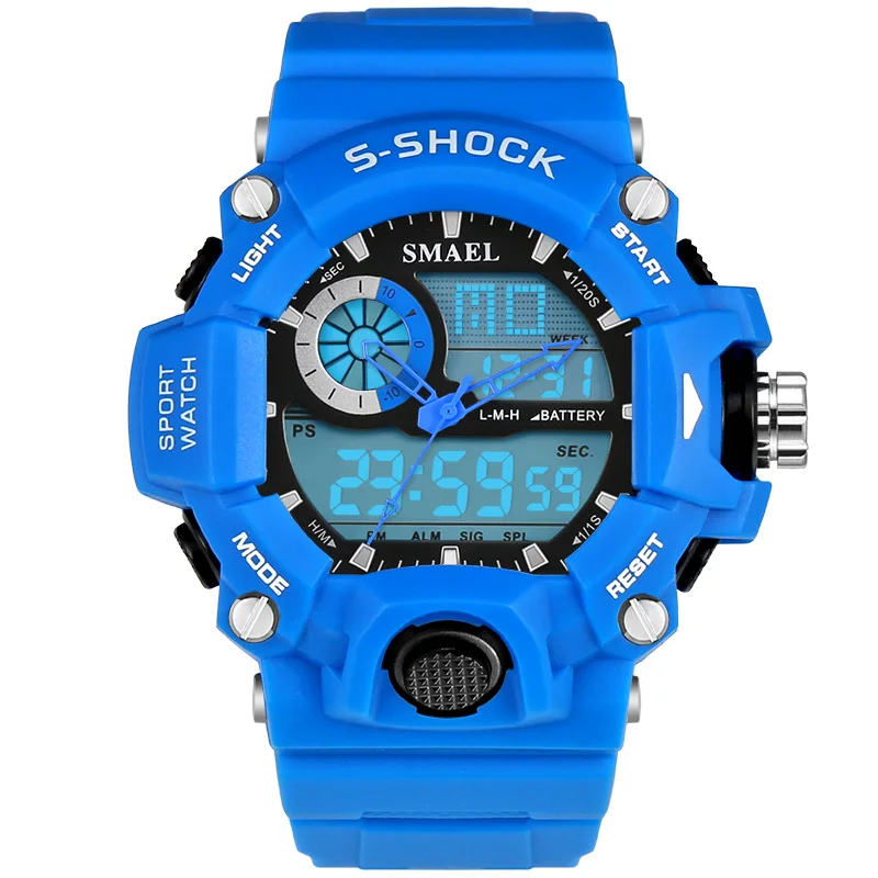 Горячая Распродажа мужские кварцевые цифровые часы Relojes Hombre спортивные