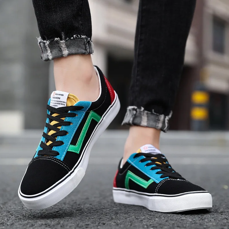 2019 Spring Autumn Black White Shoes Men Casual Male Sneakers Cool Street Brand Man Footwear Zapatos De Hombre | Обувь