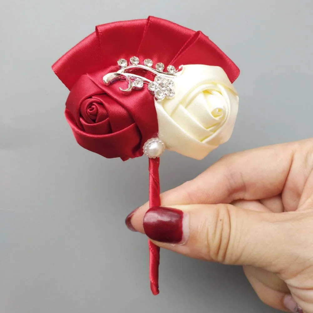 WIFELAI A цвета слоновой кости розы Декор Свадебный Выпускной подружки невесты