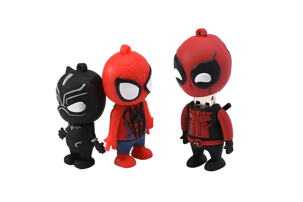 JASTER Marvel Comics, Черная пантера, Человек-паук, Дэдпул, USB 3,0, флеш-накопитель, Миньоны, карта памяти, флеш-накопитель, 4G, 16G, 32 GB, 64 GB, подарок