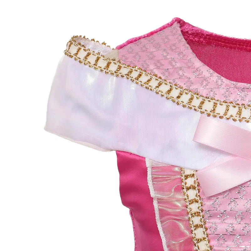MUABABY Girl Princess Sleeping Beauty Dress up Clothes Sleeveless Off Shoulder Aurora Costume Kid Christmas Party | Детская одежда и