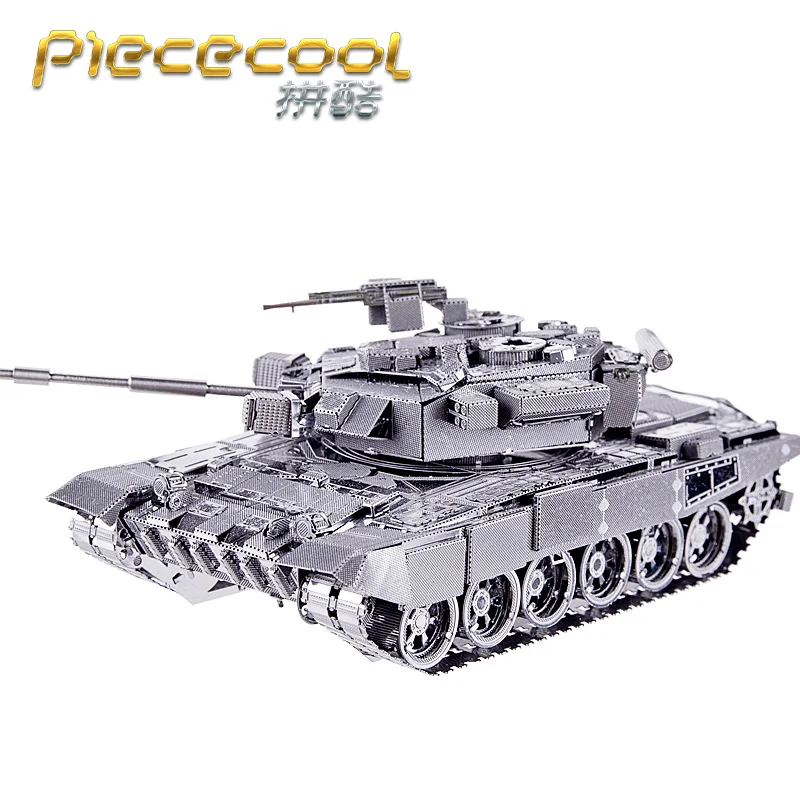 Оригинальные Piececool 3D металлические Пазлы для полевых операций T90 Танк 6 звезд