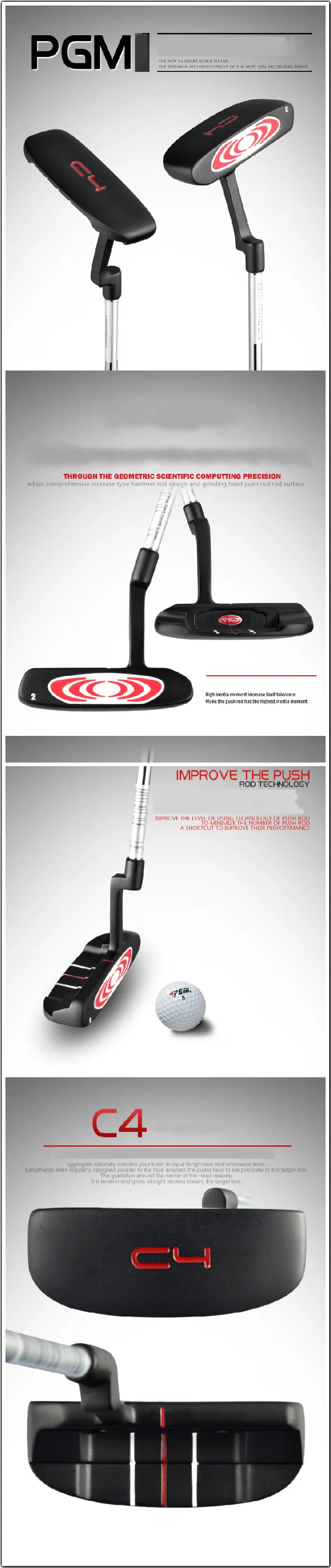 

Golf club golf putter push rod golf C4-2#
