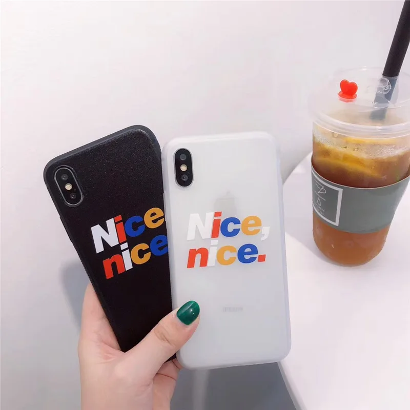 IMIDO милый чехол для телефона с буквами iphone 6 из ТПУ силиконовый 6S 7 8 Plus X модный