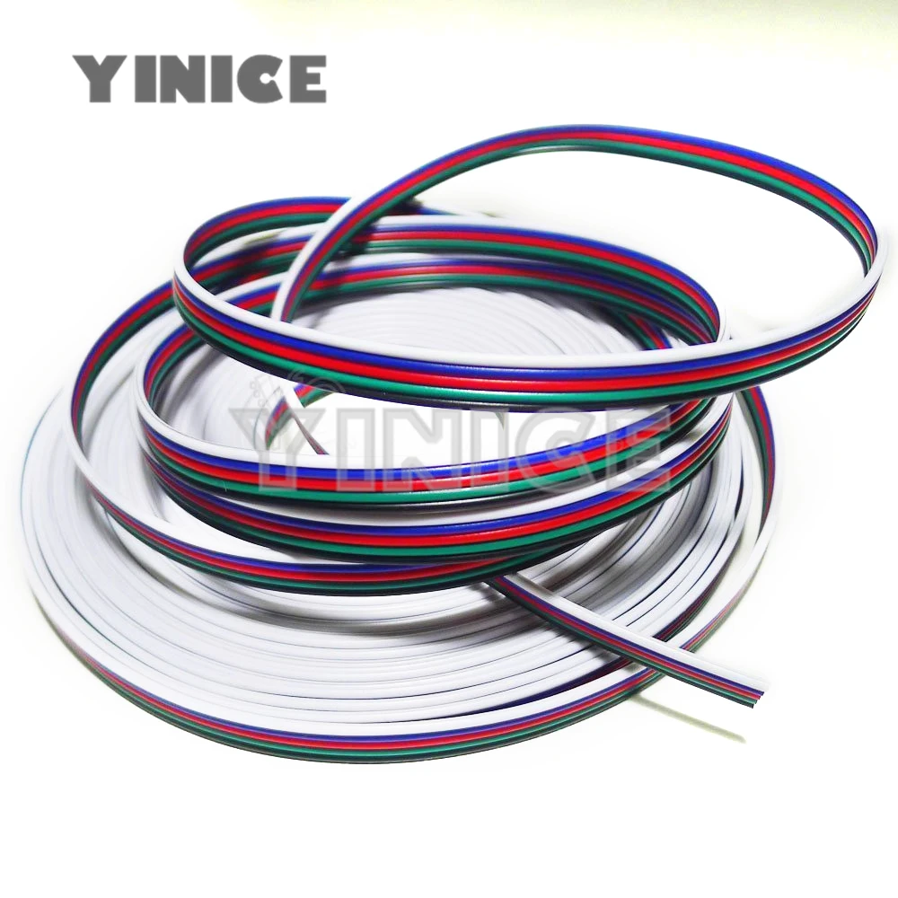 3 контактный 4 5 22AWG светодиодный RGB провод для подключения светодиодной ленты WS2812