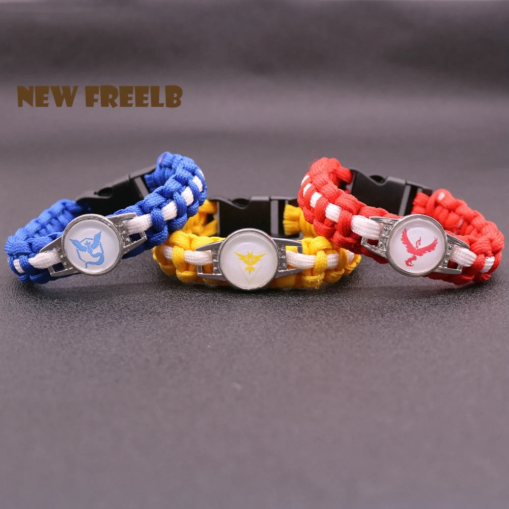 Горячая игра Go Team Valor Мистик инстинкт Паракорд с логотипом цепочка-браслет в виде