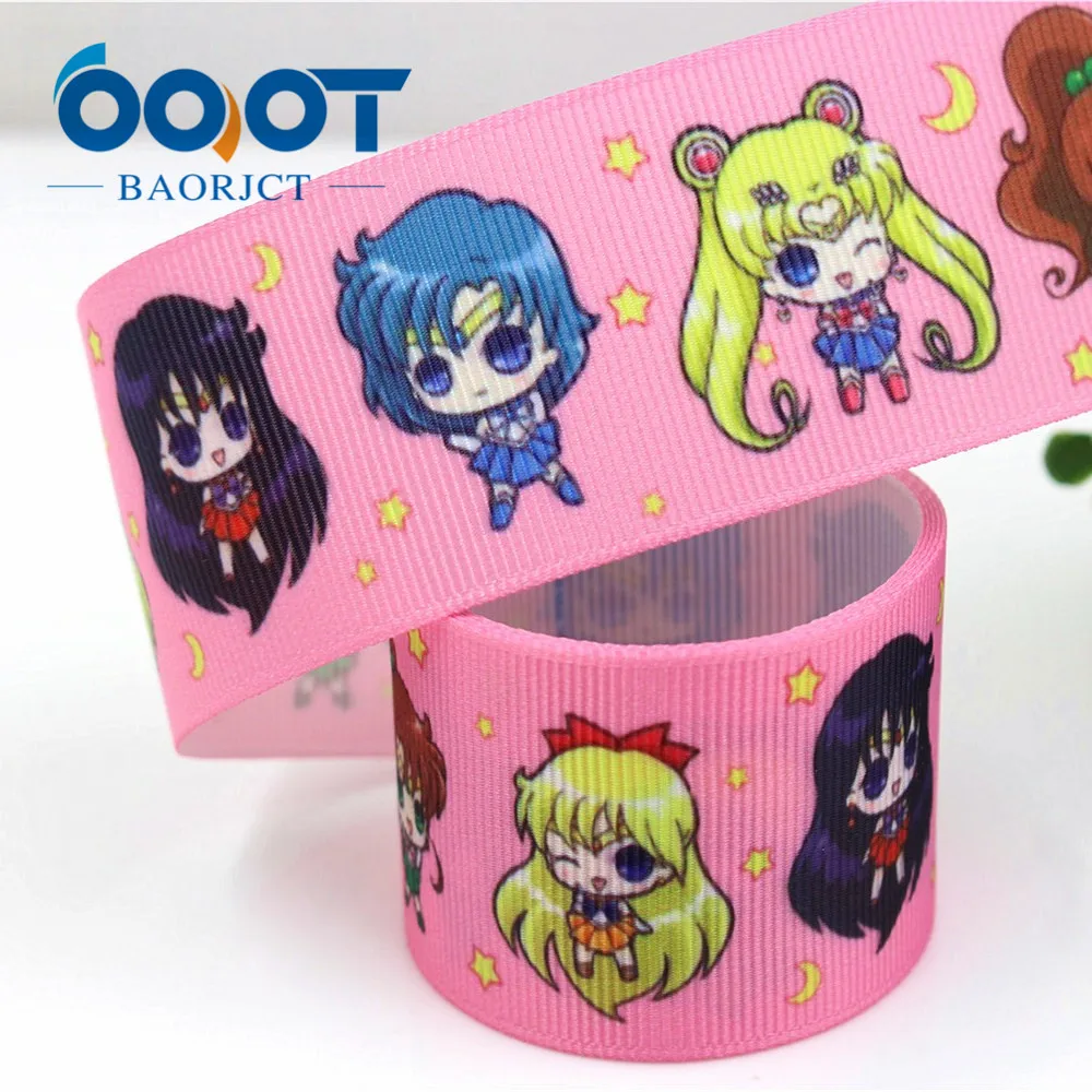 OOOT BAORJCT G-18524-285 38 mm 10 yards Cartoon ribbons thermal transfer printing lattice wedding accessories DIY materials | Дом и сад