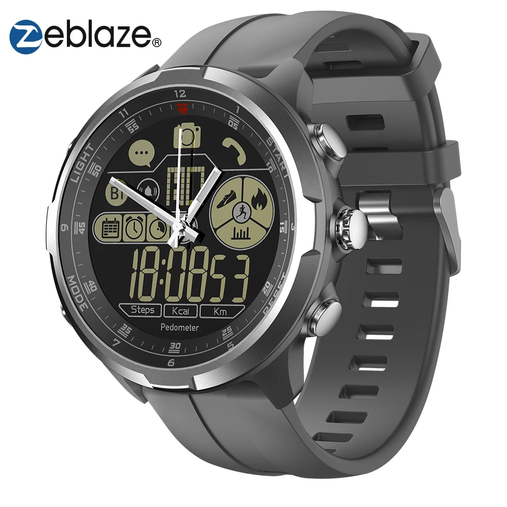 Zeblaze VIBE 4 гибридные Смарт-часы с экраном 1,24 дюйма умные часы 24 месяца в режиме ожидания 24 часа всепогодный мониторинг для iOS Android