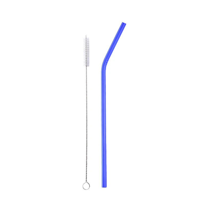 100 B straws 20brush Новая индукция нержавеющей стали с функцией изменения цвета в зависимости от температуры соломинки многократного использования металла соломинки с чистящей щеткой бар аксессуары - Цвет: 100 B straws 20brush
