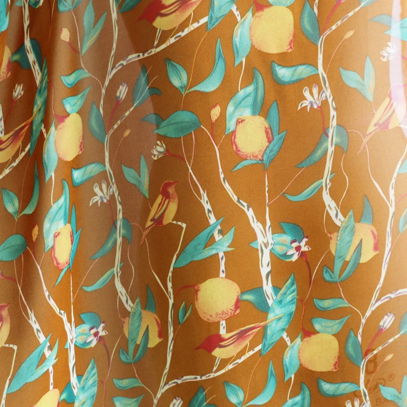 100 см * 150 коричневая персиковая шифоновая ткань высокого качества с жемчужинами и