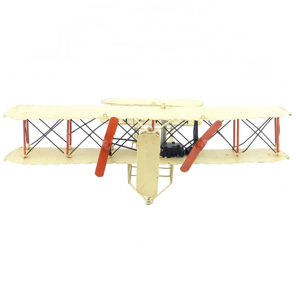 

The first airplane in the world Antique plane ornaments handmade aircraft model accessories furnishings home decor gift