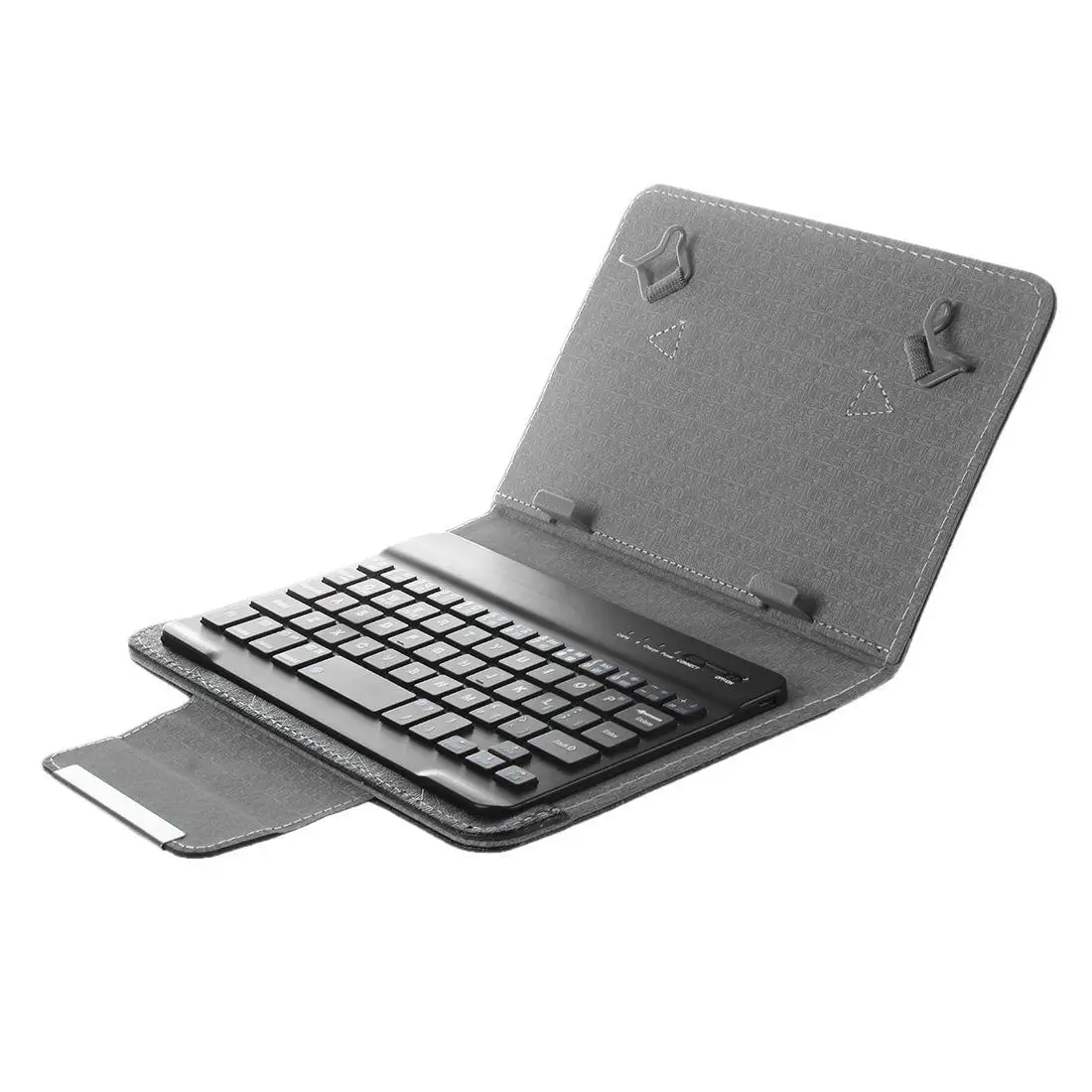 Black " 8" из искусственной кожи Bluetooth клавиатура чехол Беспроводная клавиатура для iPad Mini, samsung, iRulu, acer, Linx, Android Google Tab - Цвет: Black