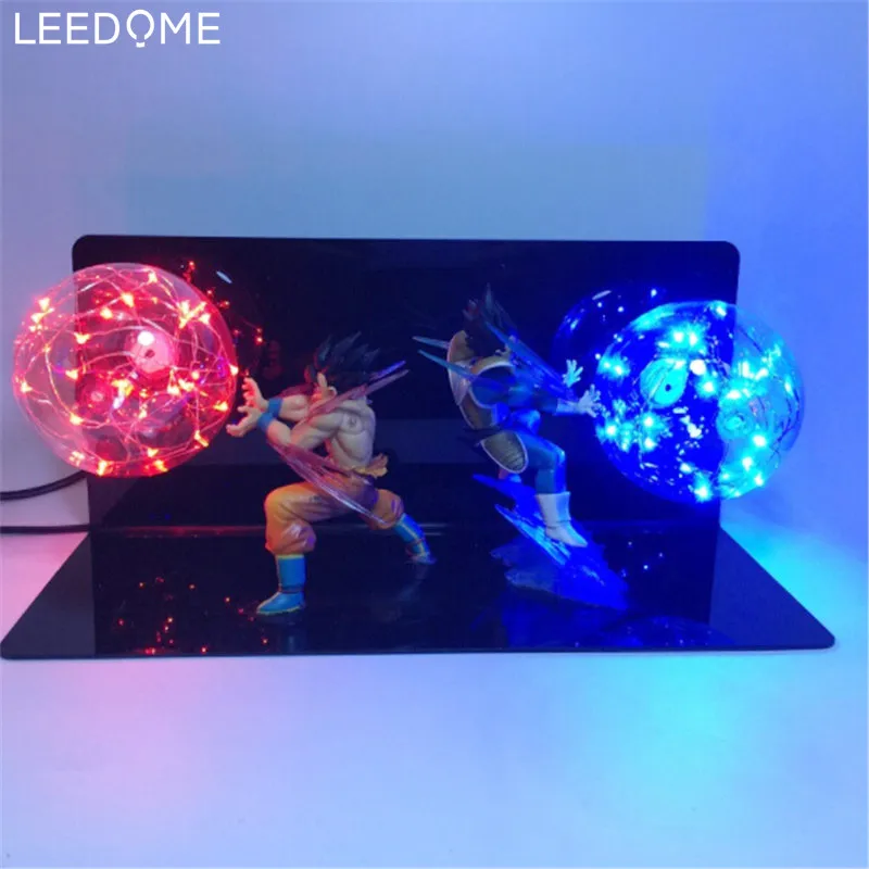 Leedome Dragon Ball Z Vegeta Son Goku Супер Saiyan светодиодная Ночная лампа аниме шар мощные бомбы