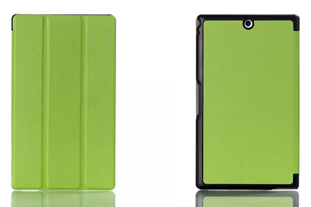Тонкий Магнитный умный флип чехол с подставкой для сна кожаный Sony Xperia Z3 Tablet Compact