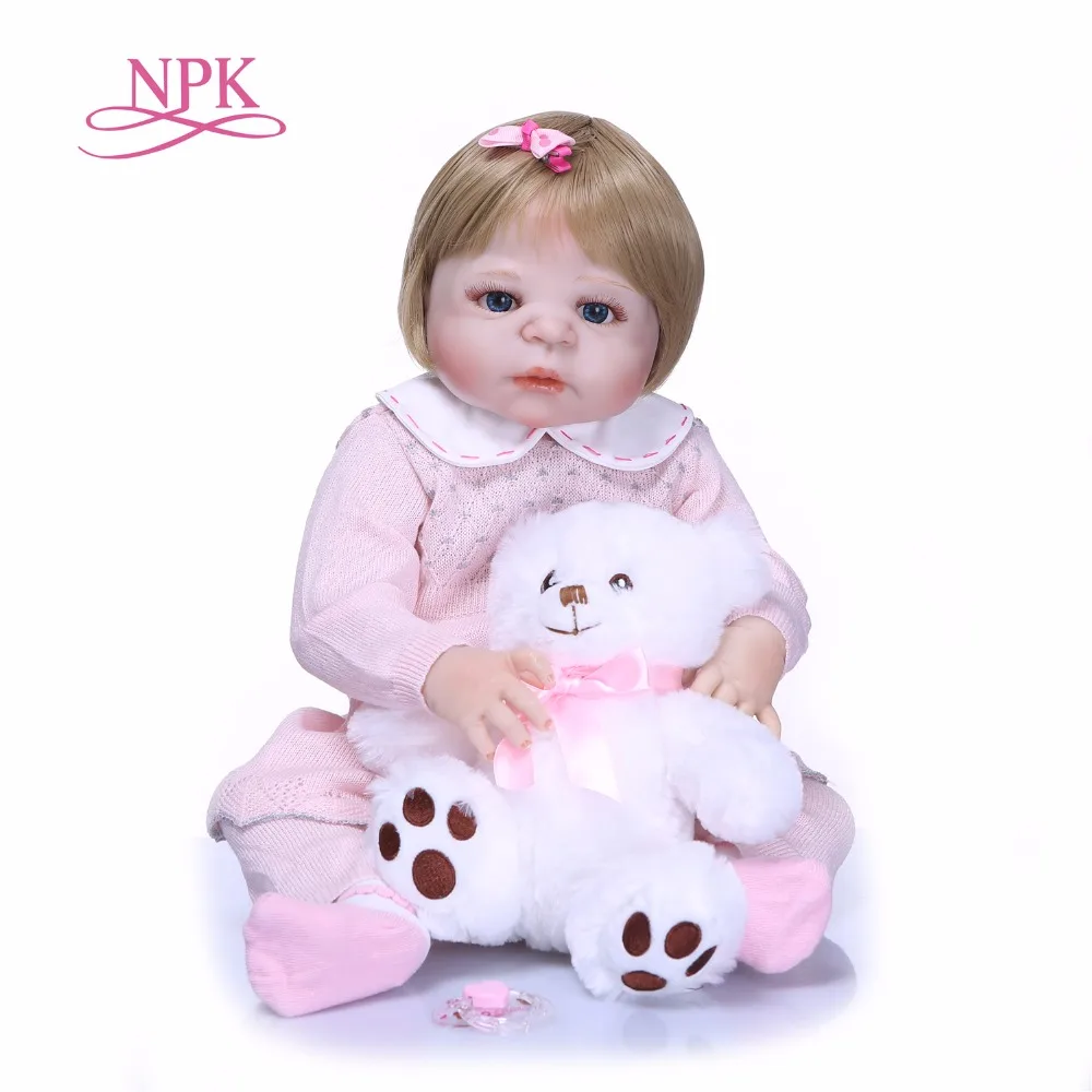 Реалистичная силиконовая кукла реборн NPK 55 см|Куклы| |