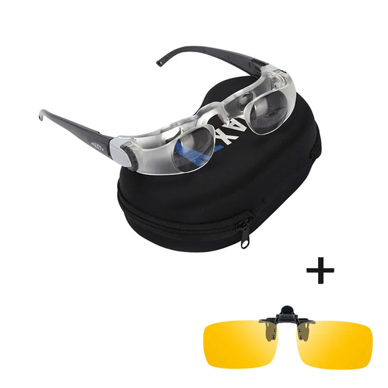 Reading glasses Лупа близорукая Рыбалка поляризационные очки Открытый близорукость бинокль телескоп спортивные очки для чтения клип на солнцезащитные очки T4 - Цвет: Reading glasses