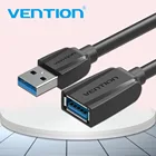 Vention USB удлинитель USB 3,0 кабель для Smart TV PS4Xbox One SSD USB3.0 2,0 для удлинителя кабеля передачи данных мини USB удлинитель