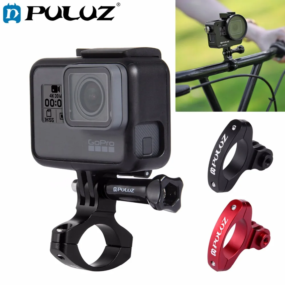 PULUZ для спортивной экшн камеры Go Pro Аксессуары велосипеда Алюминий адаптер руля