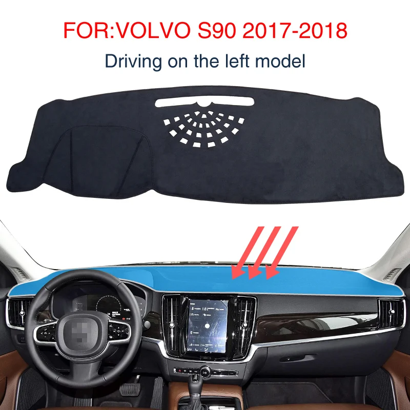 Dash Mat Dashmat для VOLVO S90 2017 2018 аксессуары противоскользящая панель приборов черный