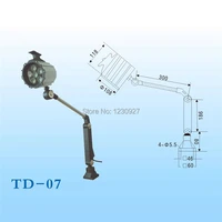 high qulity 12w 110v220v waterproof led long arm fold working lamp machine work lights lighting equipment lamp
