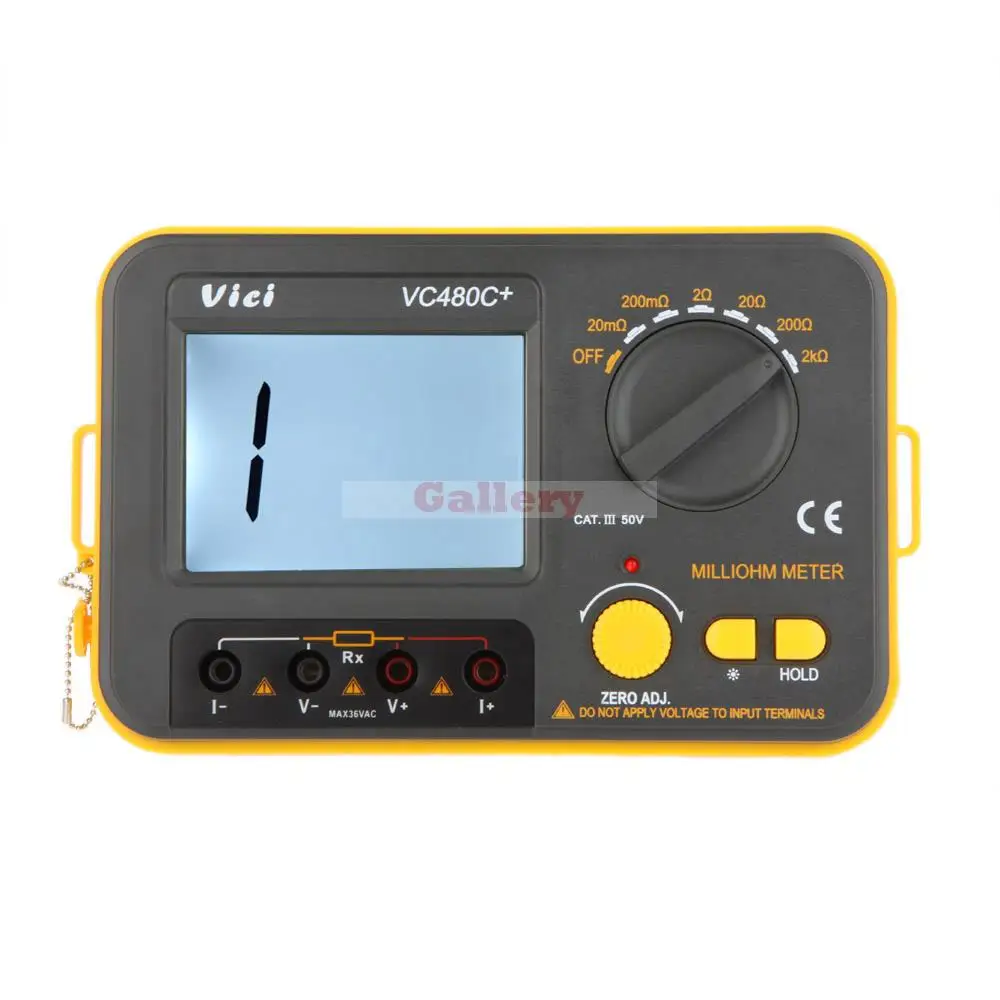 Vici VICHY VC480C + 3 1/2 цифровой измеритель сопротивления Milli ohm тест на сопротивление 4