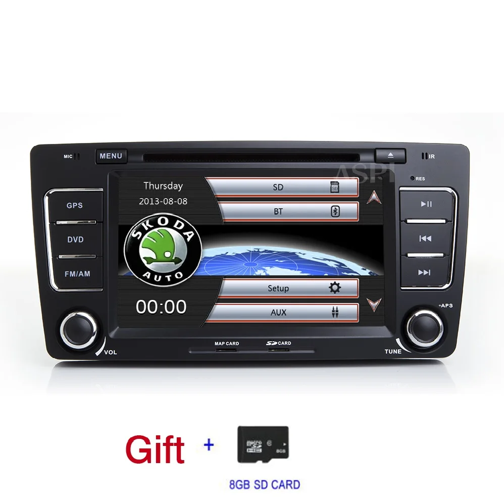 Автомобильный мультимедийный плеер gps навигатор для SKODA Octavia 2009 2012 стерео