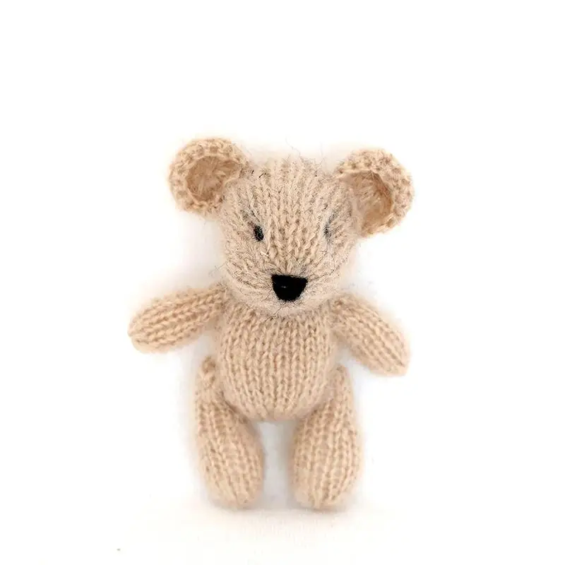 Трикотажный Мишка Тедди игрушка новорожденный Фотография реквизит амигуруми