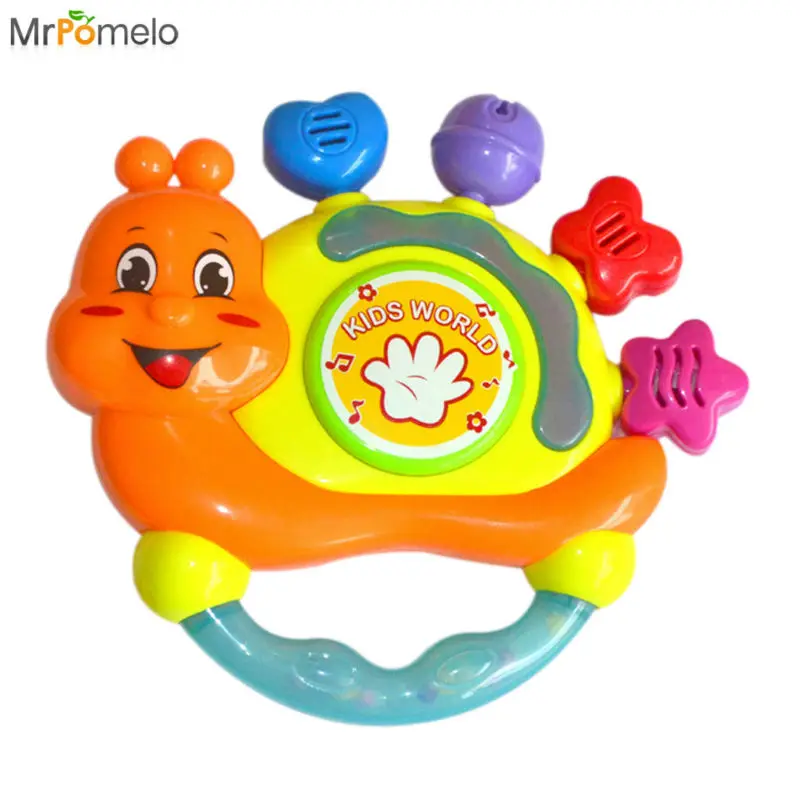 MrPomelo Детские Игрушки Музыкальный Колокольчик Барабан Погремушка Функциональные