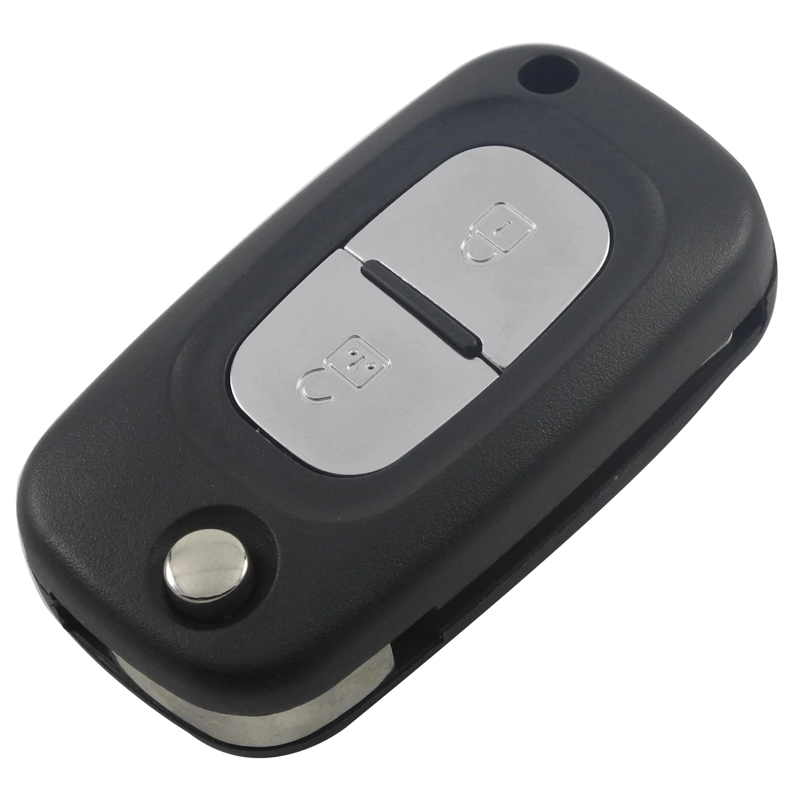 jingyuqin 2 Buttons Remote Flip Folding Auto Car Key Case for Renault Clio 3 Megane Kangoo Modus W/ Groove Blade Fob Styling | Автомобили