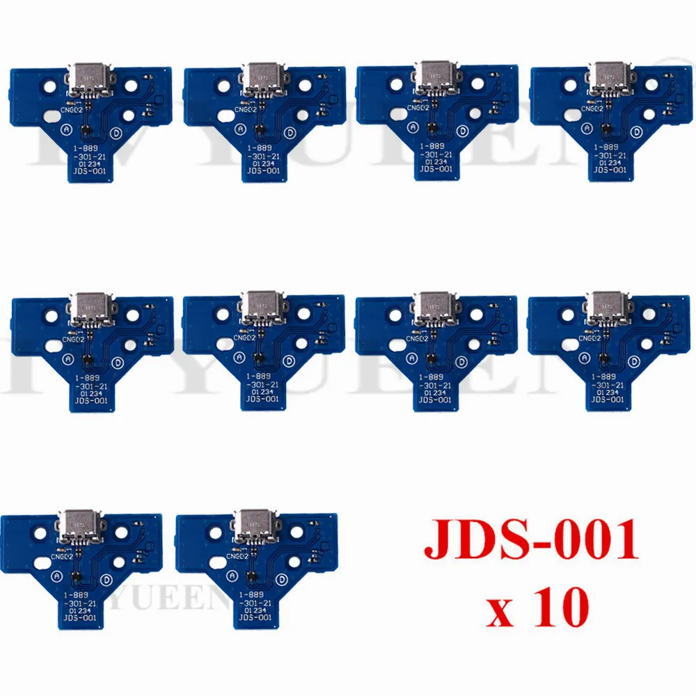 Тонкий контроллер IVYUEEN для Sony PlayStation 4 PS4 Pro 10 шт. JDS 001 011 030 055 040 разъем USB зарядки