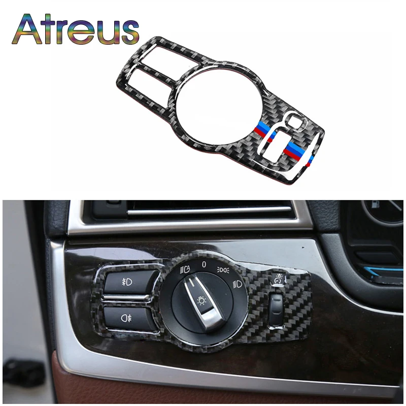 Автомобильный Стайлинг Atreus наклейка из углеродного волокна для переключателя