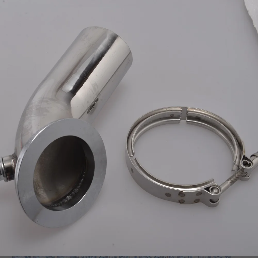V Band адаптер турбо из нержавеющей трубы локоть 90 градусов для Turbo HY35 HX HE351 EP