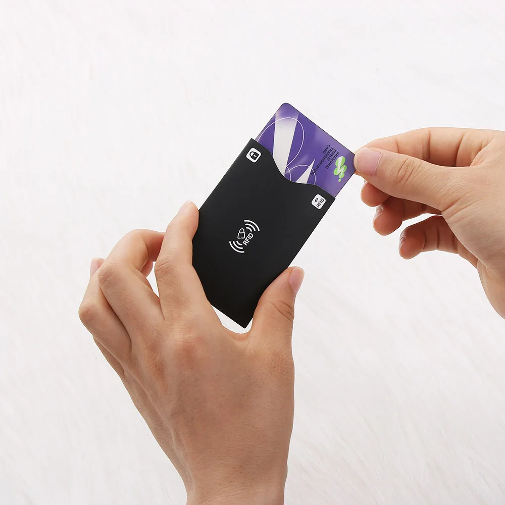 5 шт. RFID держатель карты защитный чехол Алюминиевый блокирующий банк анти вор