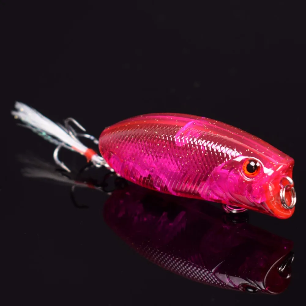 Шт. 1 шт. 3D средства ухода для век реалистичные Рыбалка приманки 5 см 11 г 8 # крючки Pesca рыба Поппер воблер isca