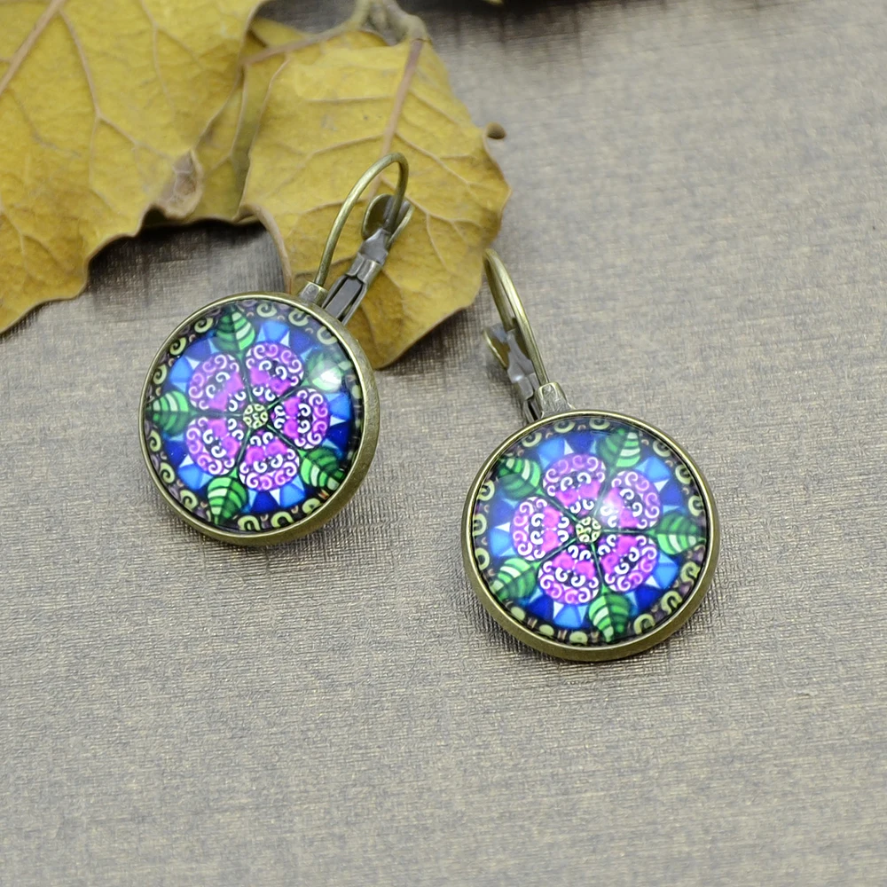 Boho Серьги Винтаж Этническая Стиль ювелирные изделия бронза серебро Цвет