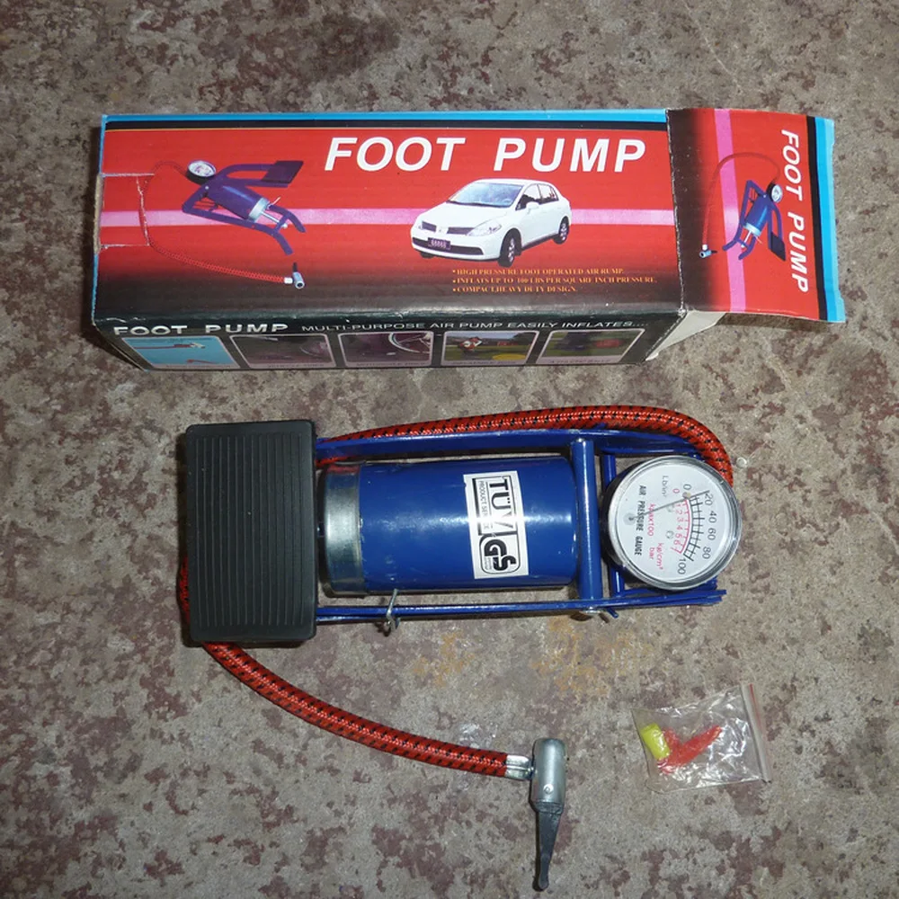 Велосипедный насос MTB ножной воздушный из алюминиевого сплава портативный