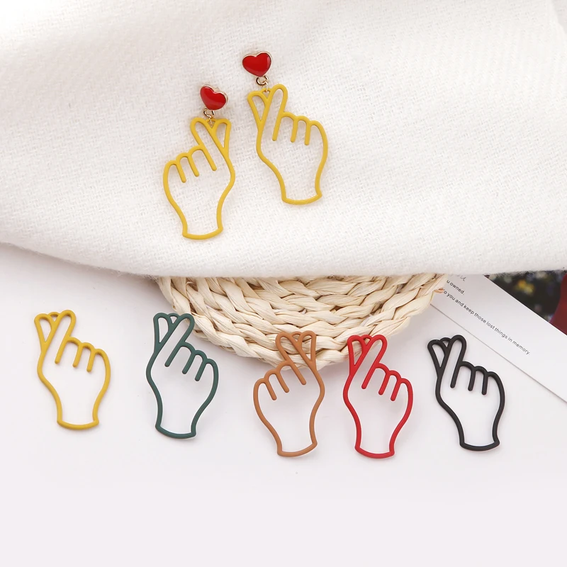 

Новое поступление 20 шт. 60 шт. резиновые эмалевые подвески из сплава в виде милых сердец руки жесты DIy Ювелирные изделия бриллиантовые подвес...