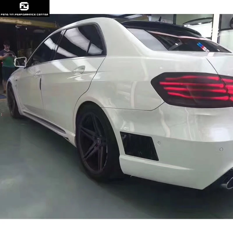 W212 Комплект кузова автомобиля PP Неокрашенный передний бампер задний бампер боковые юбки задний спойлер для Mercedes Benz W212 E300 14-16