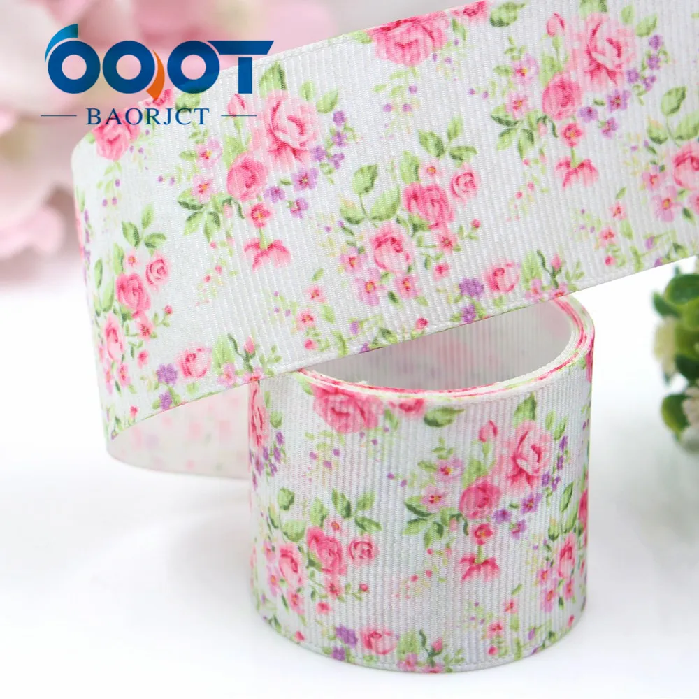 Объемная ribbondiy-лента с цветочным принтом 1-1/2 '' 10 ярдов подарочная упаковка
