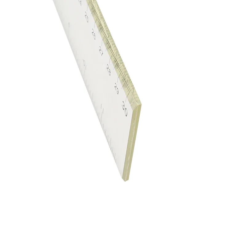 

1Pcs 30cm Plastic Clear Thickening DIY Sewing Ruler New Round Knife Cutting Cloth Fabric Draw Line Patchwork Rulers Sewing Tools