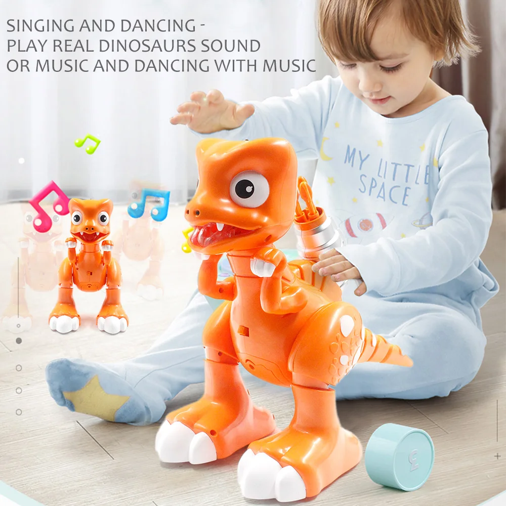2CH дистанционного Управление робот динозавр с стреляющая пуля дымовой эффект