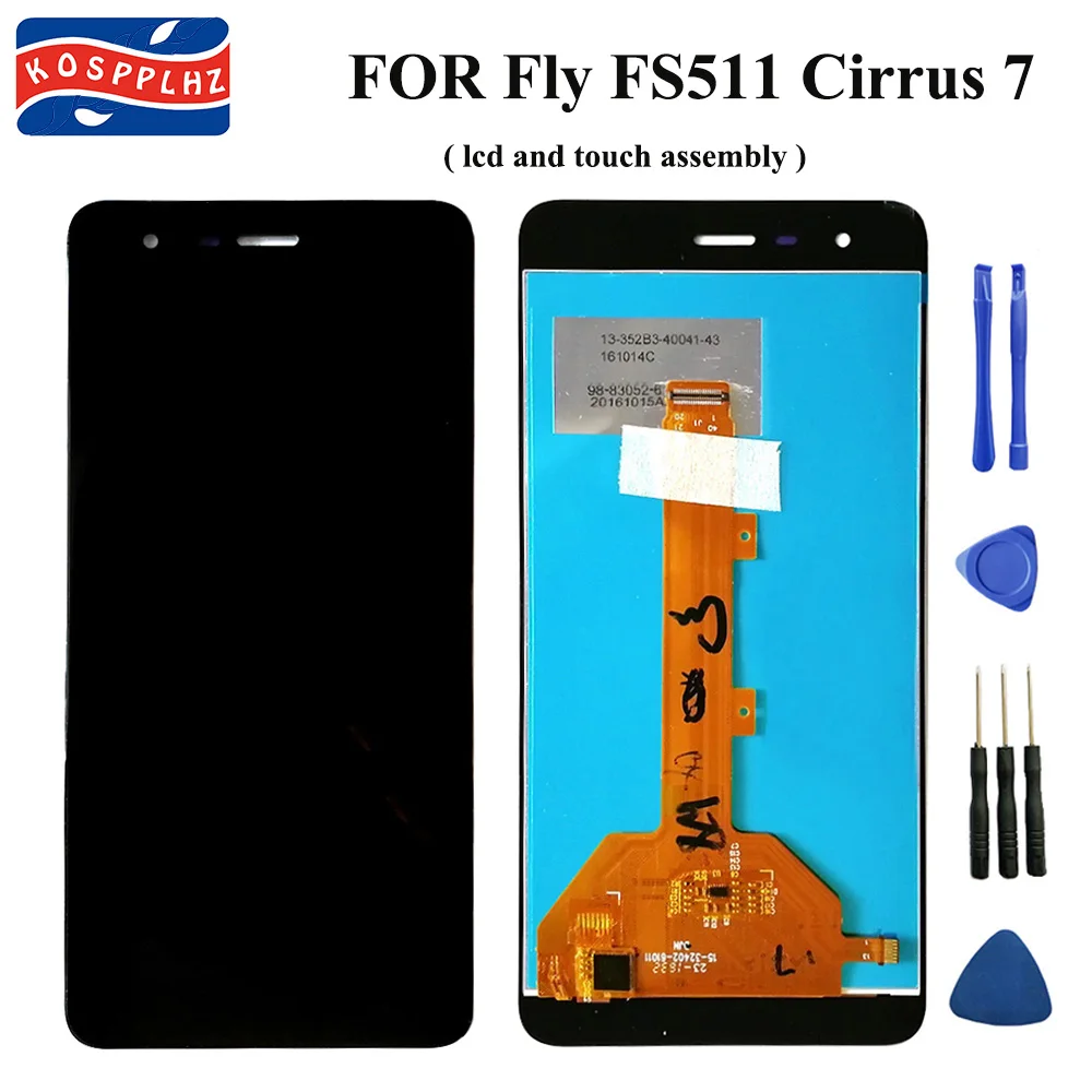 Новый для Fly FS511 FS 511 cirрус 7 ЖК дисплей + кодирующий преобразователь сенсорного