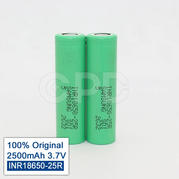 8 Шт./лот 100% оригинал для Samsung INR18650-25R Литий-Ионный аккумулятор 18650 25R 2500 мАч 3.7 В