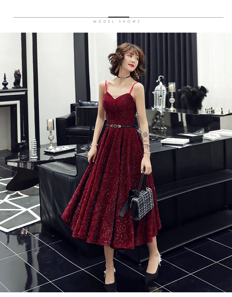 vestido de festa дизайн сексуальное торжественное Платье бордовое милое длинное вечернее платье светоотражающее платье LF212