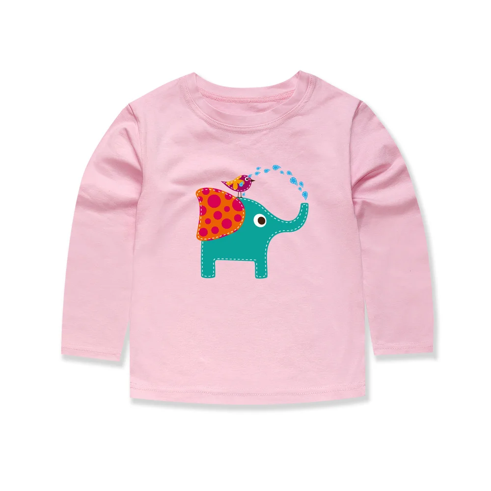 Детские хлопковые футболки с длинным рукавом Little Bitty весна-осень-лето 2019 футболка