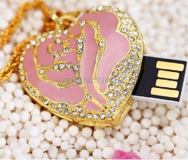 Garunk розовое сердце карту флэш-памяти с интерфейсом usb кристалл USB 4 г 8 16 32 USB2.0