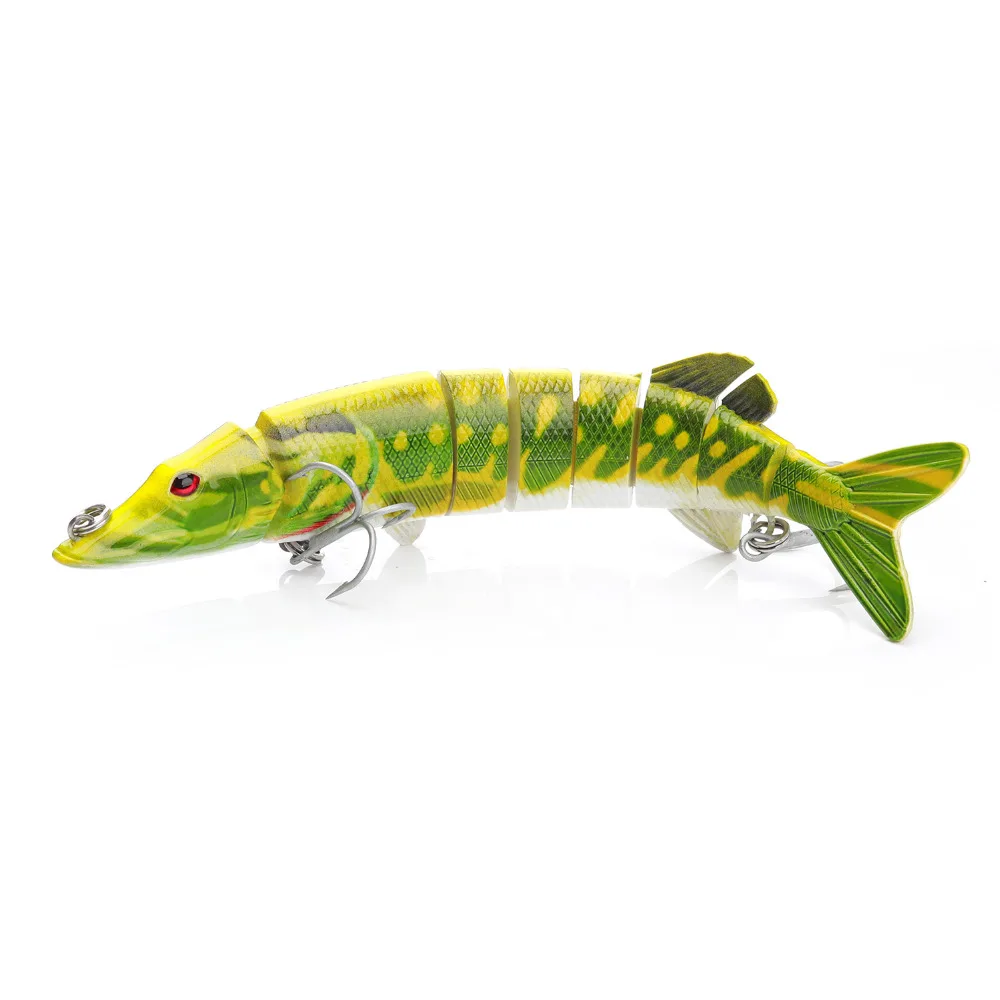 VTAVTA 1 pc Artificial lure bait 12.5cm 20g Fishing tackle Wobblers Pike Lure Multi Jointed swimming Bait for fishing | Спорт и